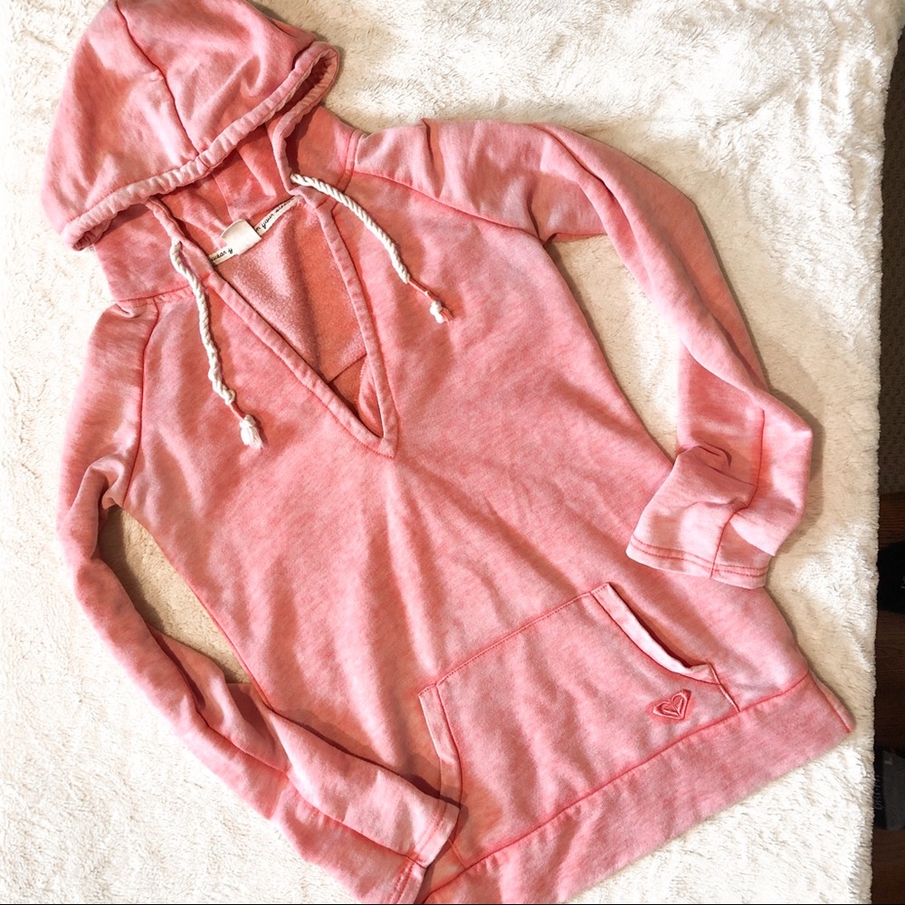 Roxy Pink Thin Hoodie